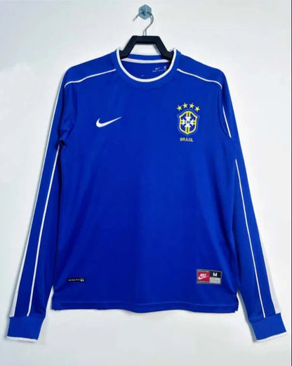1998 Retro Brasil Visitante Manga Larga