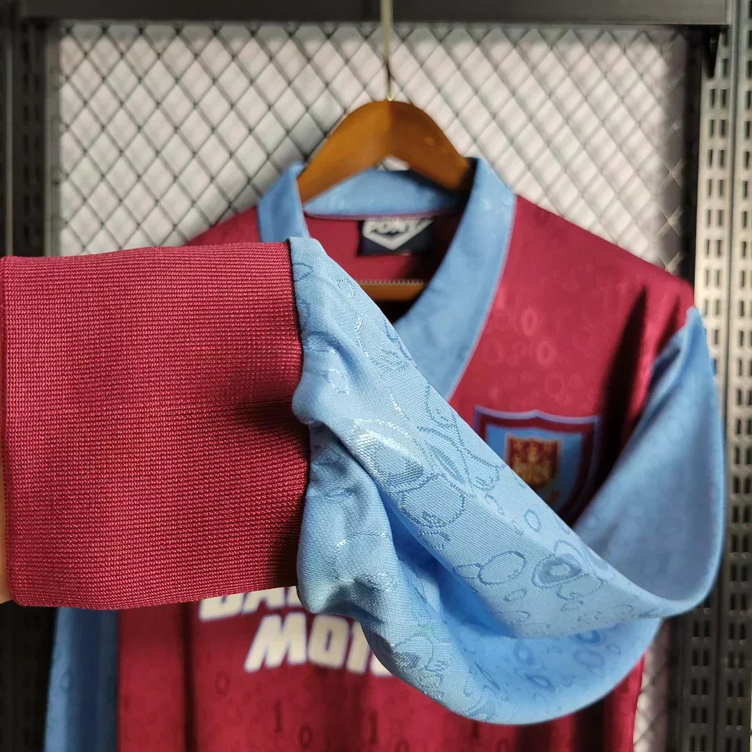 1995-1997 Retro West Ham United Local Manga Larga