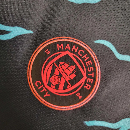 2023/2024 Manchester City Alternativa Visitante Manga Larga