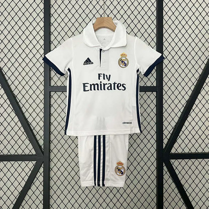 2016/2017 Retro Real Madrid Local Kit Talla Niño