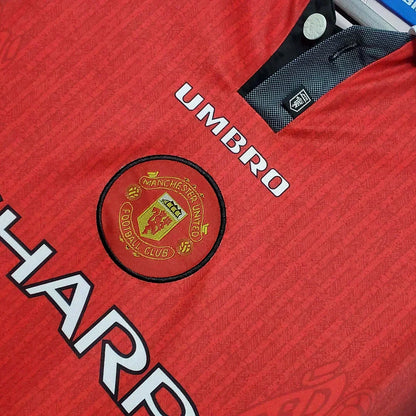 1996/1998 Retro Manchester United Local Manga Larga