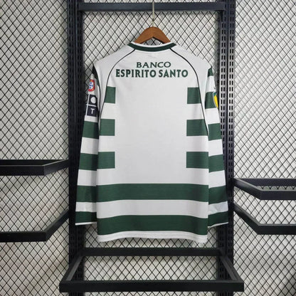 2001/2003 Retro Sporting Lisbon Local Manga Larga