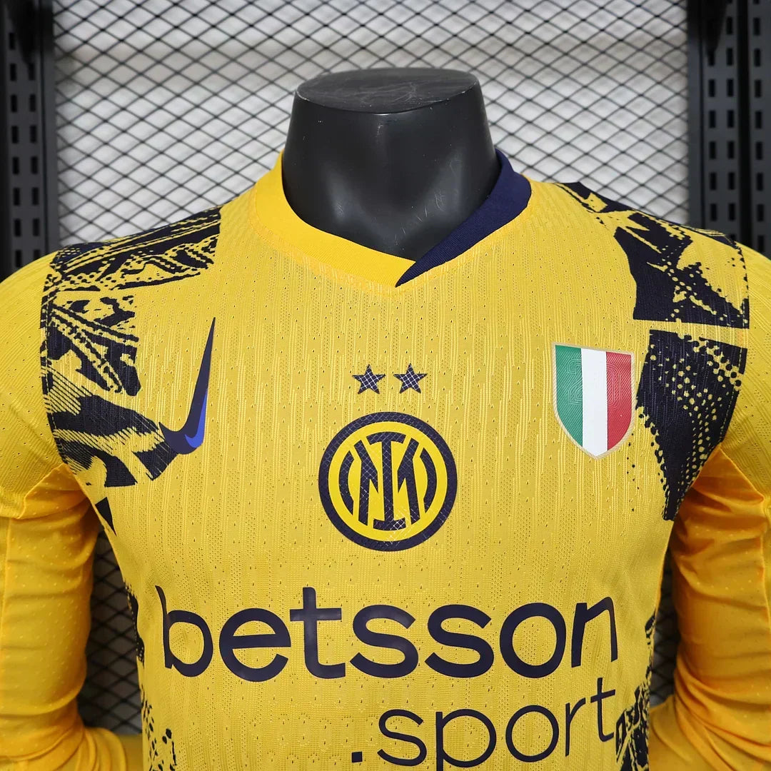 2024/2025 Inter Milan Alternativa Visitante Manga Larga