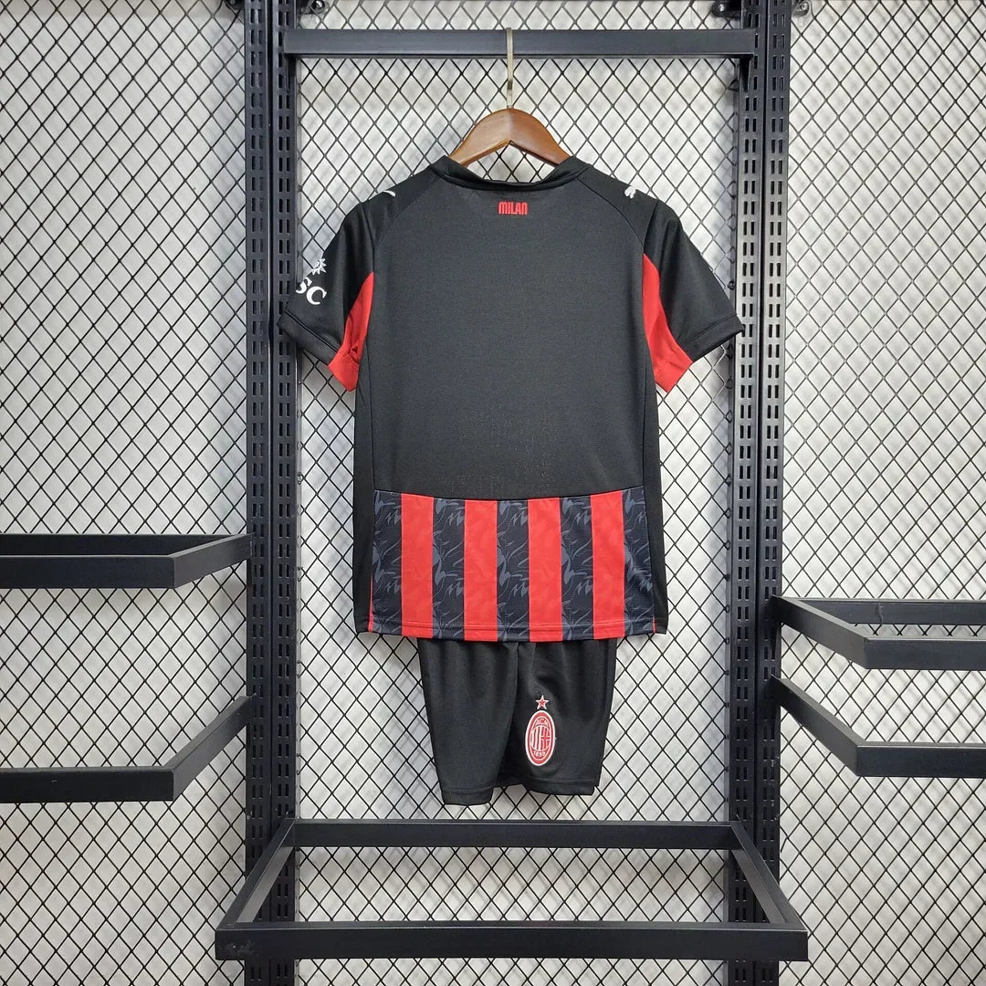 2025/2026 AC Milan Local Kit Talla Niño