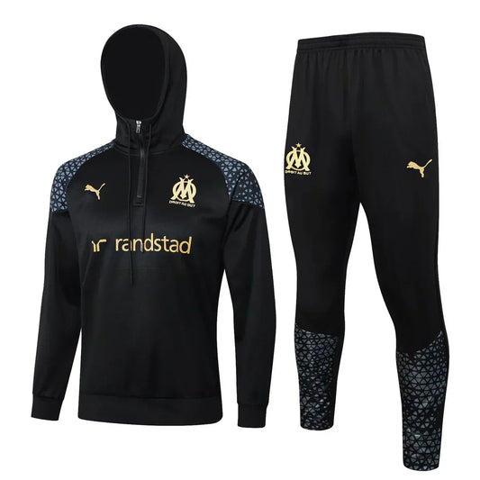 Olympique de Marseille Black and Gold Chándal