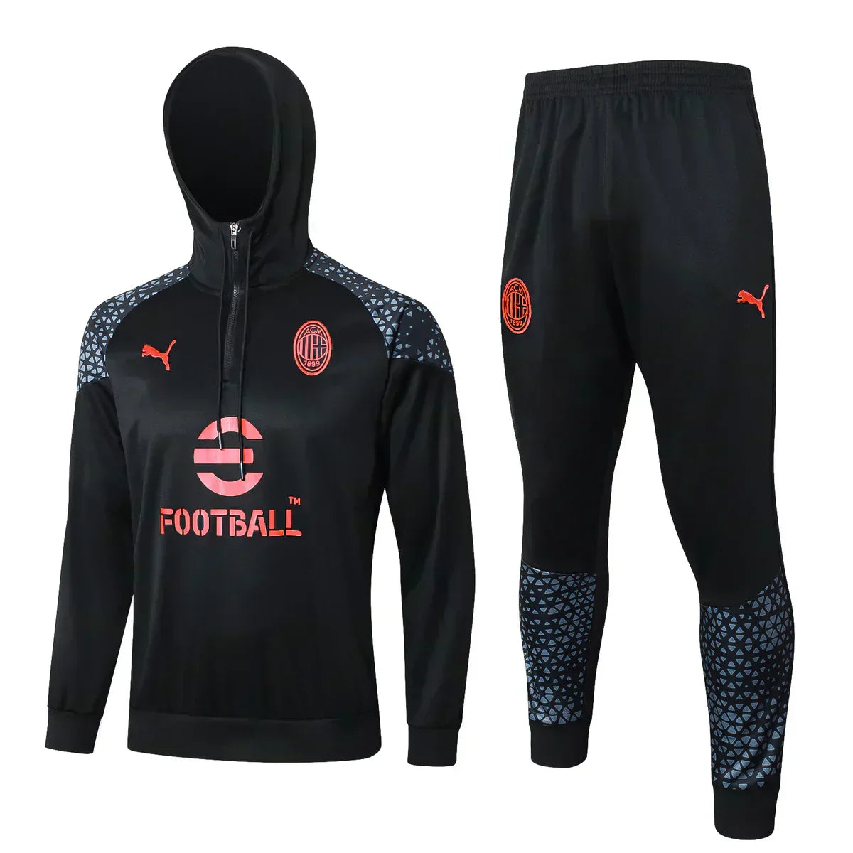 AC Milan Black and Red Chándal