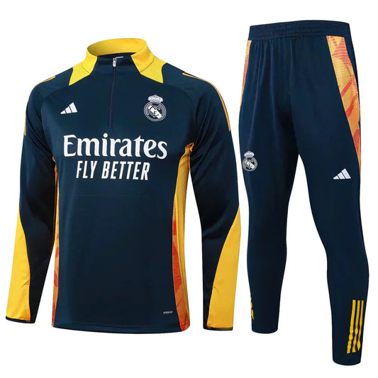 Real Madrid Dark Blue and Yellow Chándal