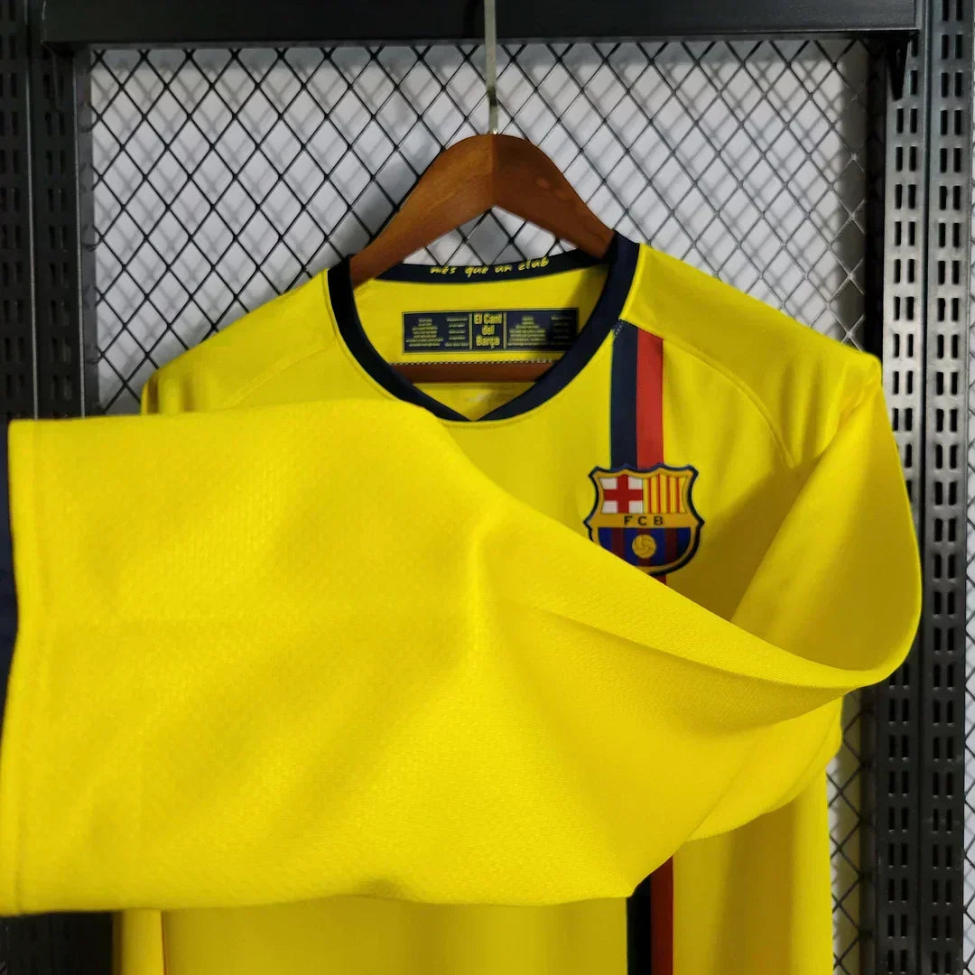 2008-2009 Retro Barcelona Visitante Manga Larga