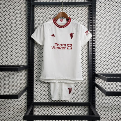 Manchester United 2023/2024 Alternativa Visitante Talla Niño