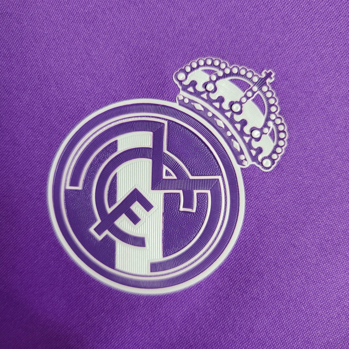 Real Madrid Retro 2016-2017 Visitante Kit Manga Larga